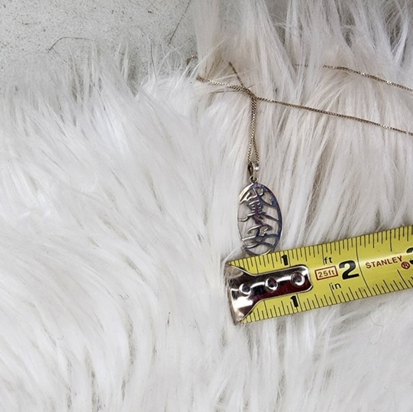 Vintage Asian‎ Symbol sterling necklace - Picture 9 of 9